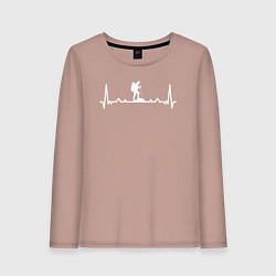 Женский лонгслив Настоящий турист