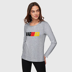 Лонгслив хлопковый женский VAGODROCH, цвет: меланж — фото 2