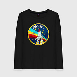 Женский лонгслив NASA - emblem - USA