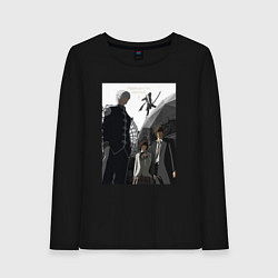 Лонгслив хлопковый женский Platinum End Art, цвет: черный