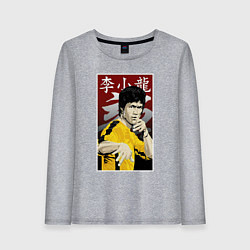 Женский лонгслив Дракон Брюс Ли