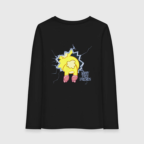 Женский лонгслив Cuddles / Черный – фото 2