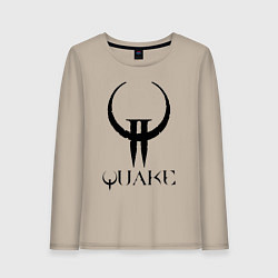 Женский лонгслив Quake II logo