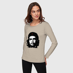 Лонгслив хлопковый женский Ernesto Che Guevara, цвет: миндальный — фото 2