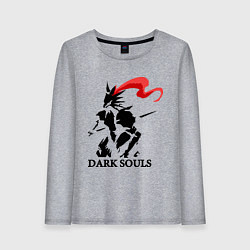 Лонгслив хлопковый женский Dark Souls, цвет: меланж