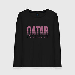 Женский лонгслив Qatar - football