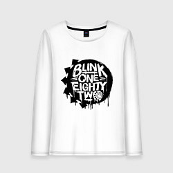 Лонгслив хлопковый женский Blink one eighty two, цвет: белый