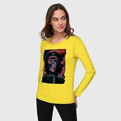 Лонгслив хлопковый женский Эрнесто Че Гевара - cool dude, цвет: желтый — фото 2