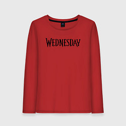 Женский лонгслив Logo black Wednesday