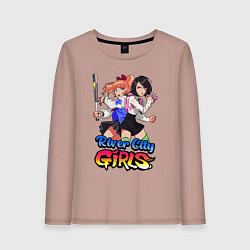 Женский лонгслив River city girls - Misako and Kyoko