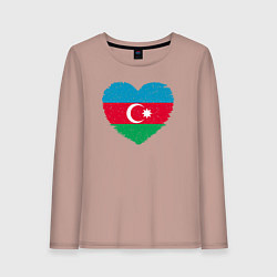 Женский лонгслив Сердце Азербайджана