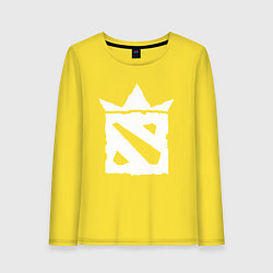 Лонгслив хлопковый женский Dota king, цвет: желтый