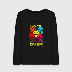 Женский лонгслив Game over inscription