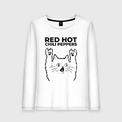 Женский лонгслив Red Hot Chili Peppers - rock cat