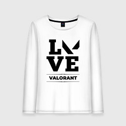 Женский лонгслив Valorant love classic