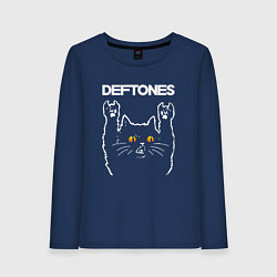 Женский лонгслив Deftones rock cat