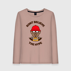 Женский лонгслив Dont believe the hype