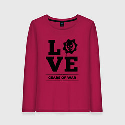 Лонгслив хлопковый женский Gears of War love classic, цвет: маджента
