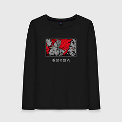 Лонгслив хлопковый женский Последний ронин, цвет: черный