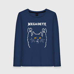 Женский лонгслив Megadeth rock cat