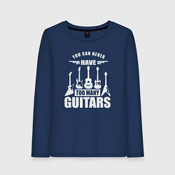 Женский лонгслив Гитар не бывает слишком много