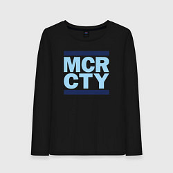 Лонгслив хлопковый женский Run Manchester city, цвет: черный