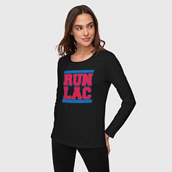 Лонгслив хлопковый женский Run Clippers, цвет: черный — фото 2
