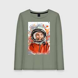 Женский лонгслив Гагарин арт