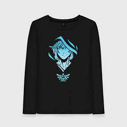 Лонгслив хлопковый женский Link - The Legend of Zelda, цвет: черный