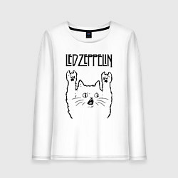 Женский лонгслив Led Zeppelin - rock cat