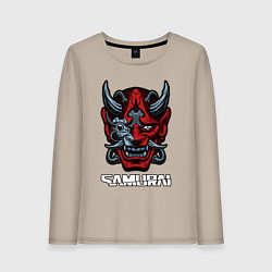 Женский лонгслив Samurai mask