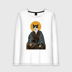 Женский лонгслив Samurai one - eyed cat