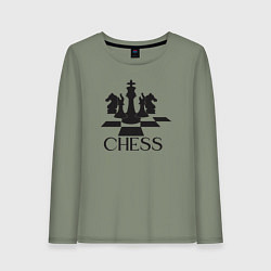 Женский лонгслив Chess play