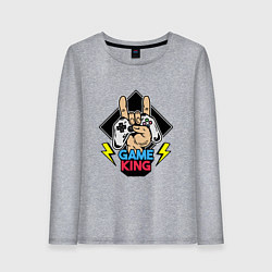 Женский лонгслив Король игры