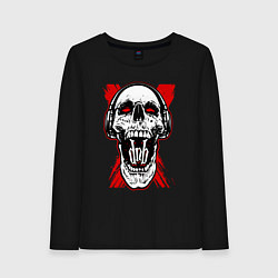 Женский лонгслив DnB skull