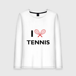 Женский лонгслив I Love Tennis