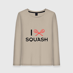 Женский лонгслив I Love Squash