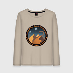 Лонгслив хлопковый женский Шаи-Хулуд, цвет: миндальный