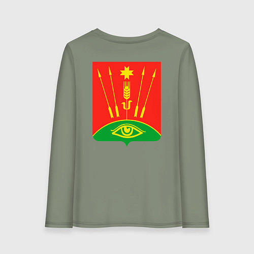 Женский лонгслив Глазовский район / Авокадо – фото 2