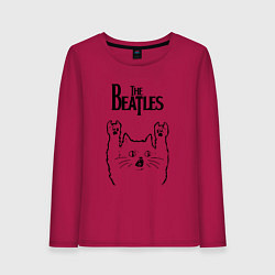 Женский лонгслив The Beatles - rock cat