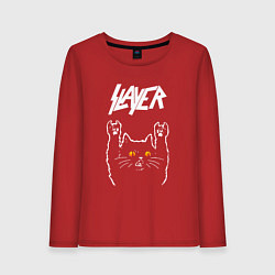 Женский лонгслив Slayer rock cat