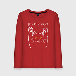 Женский лонгслив Joy Division rock cat