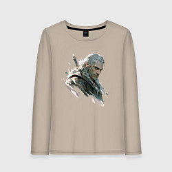 Женский лонгслив Портрет Ведьмака