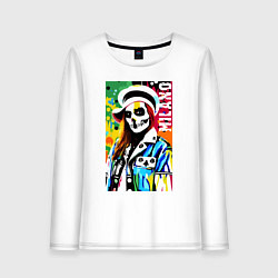 Женский лонгслив Skeleton fashionista - Milano - pop art