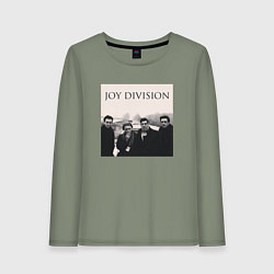 Лонгслив хлопковый женский Тру фанат Joy Division, цвет: авокадо