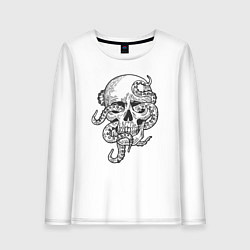 Женский лонгслив Skull octopus