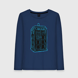 Женский лонгслив Black tardis