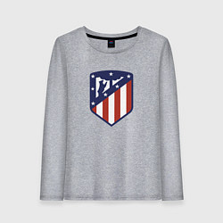 Лонгслив хлопковый женский Atletico Madrid FC, цвет: меланж