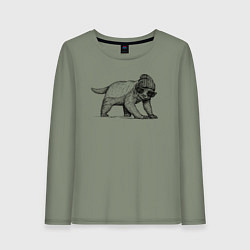 Женский лонгслив Медоед модный