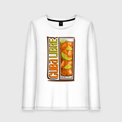 Женский лонгслив Куба либре